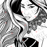a-picture-for-a-coloring-book-of-a-head-of-beautiful-philippino-girl