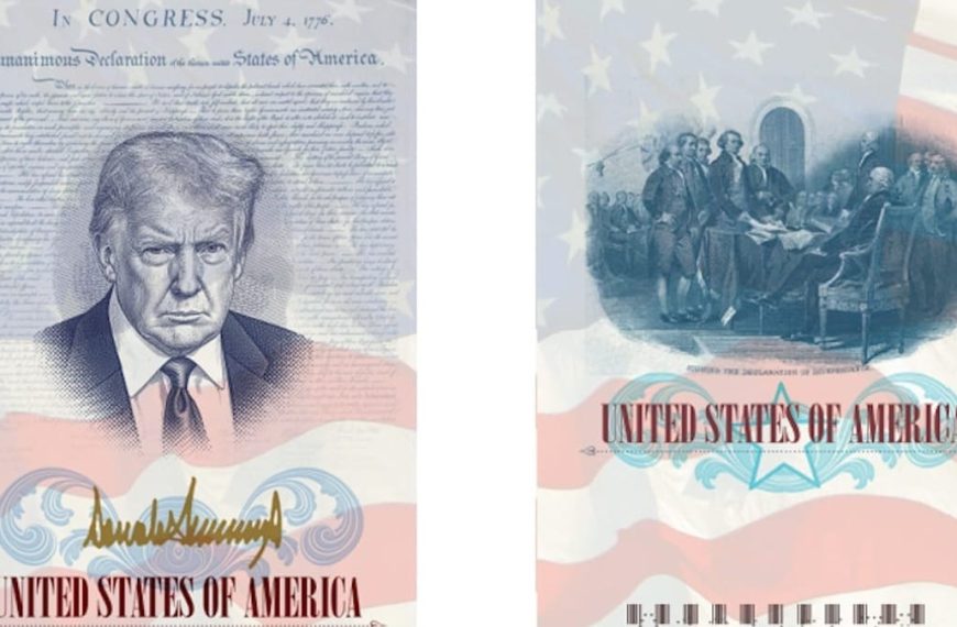 Trump Puts His Face on the Passport